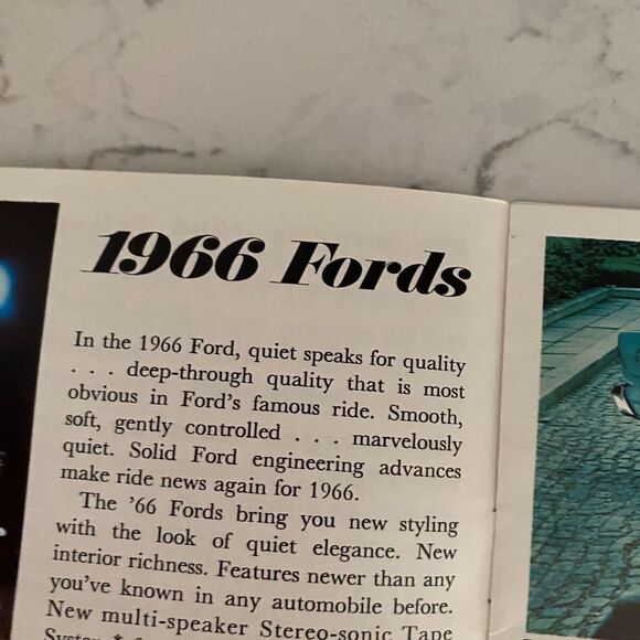1966 Ford Fairlane Falcon Mustang Thunderbird Wagons Cars Sales Brochure - Picture 5 of 9